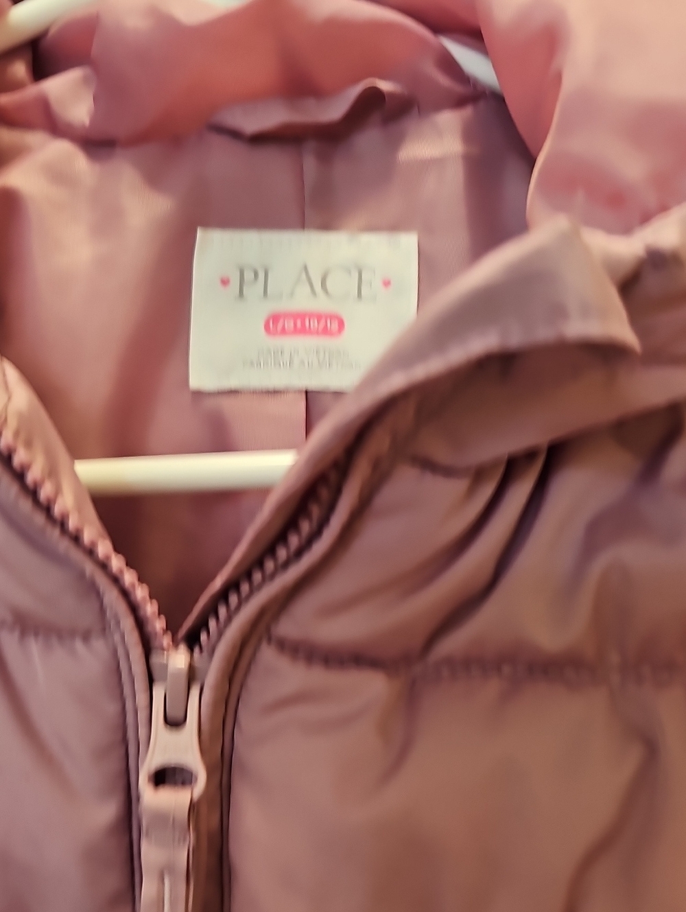 The Children's Place Mauve Pink Quilted Puffer Jacket - Picture 2 of 3